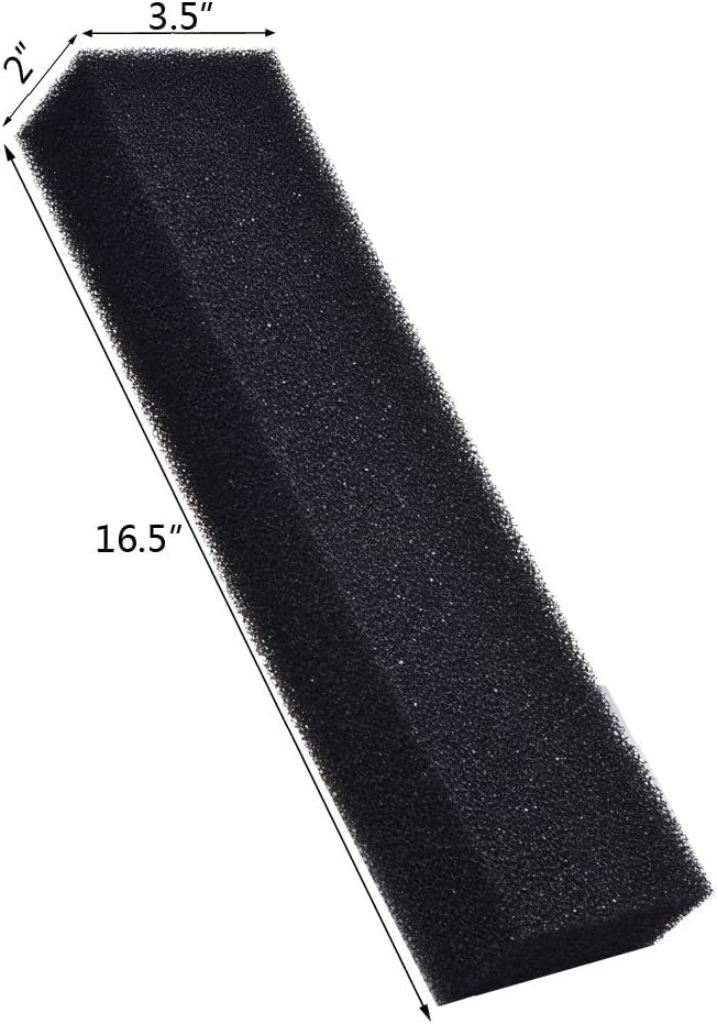 ALEGI Filter Foam Sponges, Bio Sponge Filter Media Pad, Cut-to-Size Foam for Aquarium Fish Tank (16.5" x 3.5" x 2")