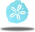 Riverside Designs Coastal Sand Dollar Ocean Beach Metal Art Steel Wall Decor (24", Seafoam)