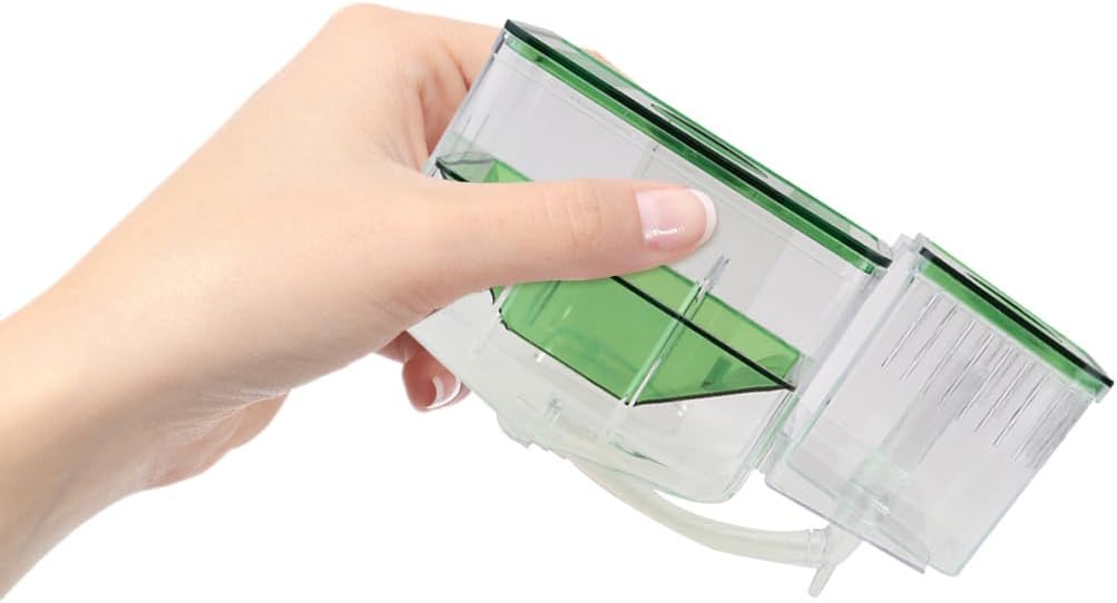 Fish Breeding Box, Transparent Aquarium Box Double Breeding Aquarium Fry Hatchery Breeding Box for Guppy Baby Fish Hatchery Fish Tank Divider