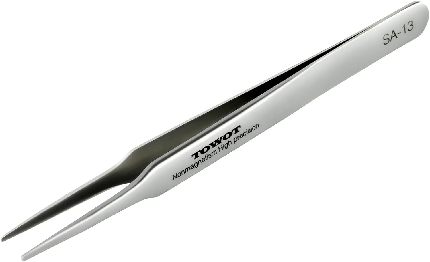 Precision Tweezers, Stainless Steel Pointed Tweezers for Craft, Electronics, Soldering, Experimental Work, Jewelry-Making, Non-Magnetic Industrial Tweezers by TOWOT