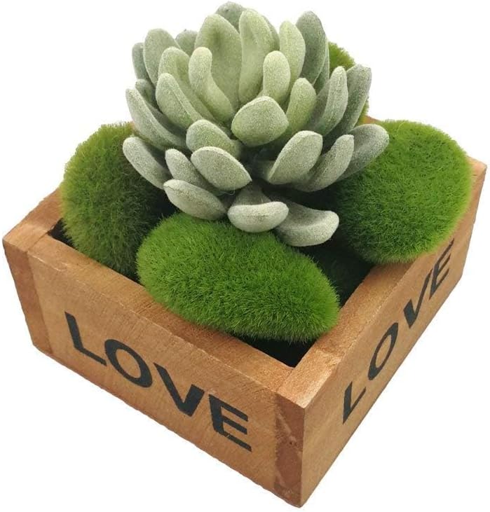 40 Pieces Artificial Moss Rocks Decorative Faux Green Moss Covered Stones (3 Size)