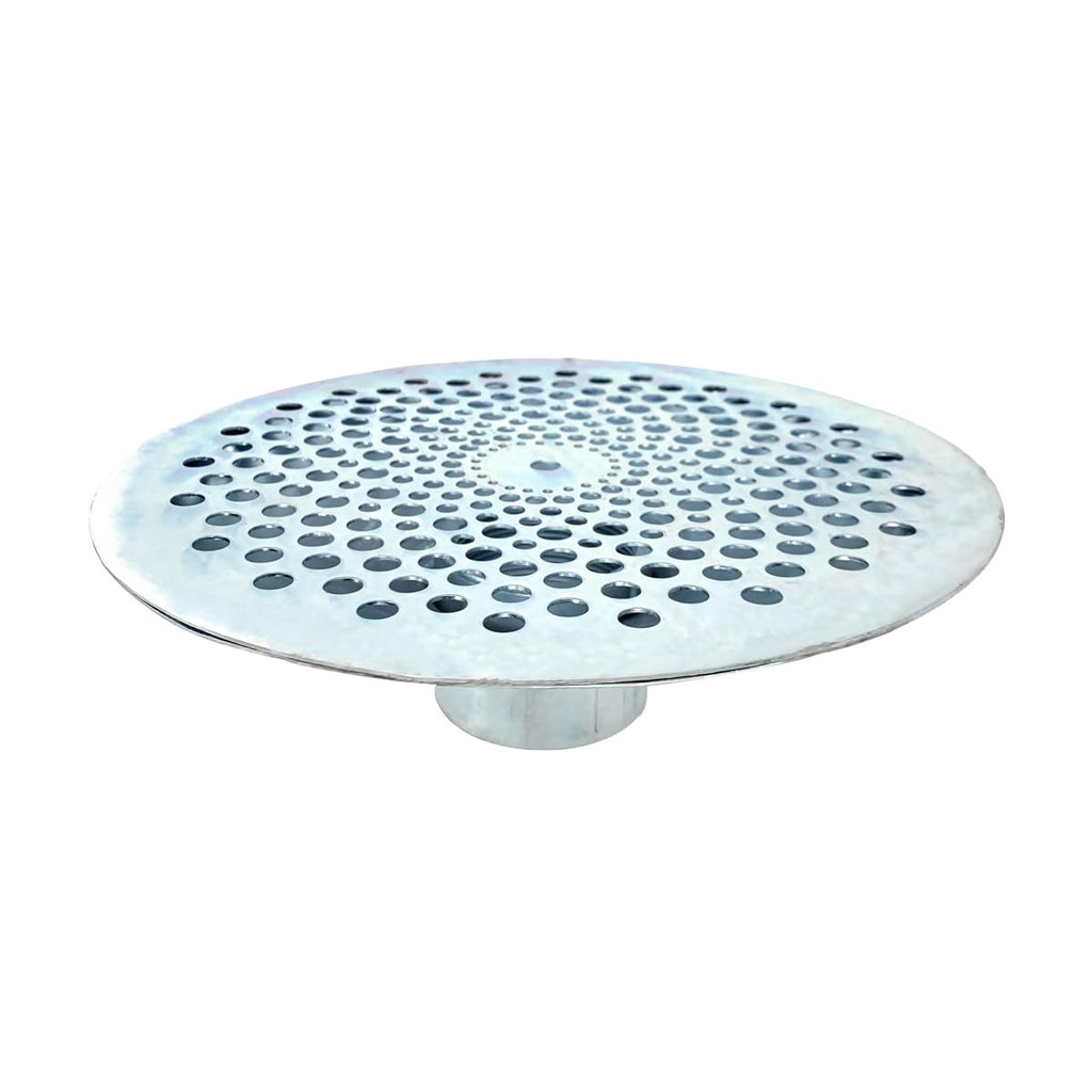 Gloxco 1-1/2" Skimmer Suction Strainer, Bottom Hole, Zinc Plated Steel (STR-SKBH150)