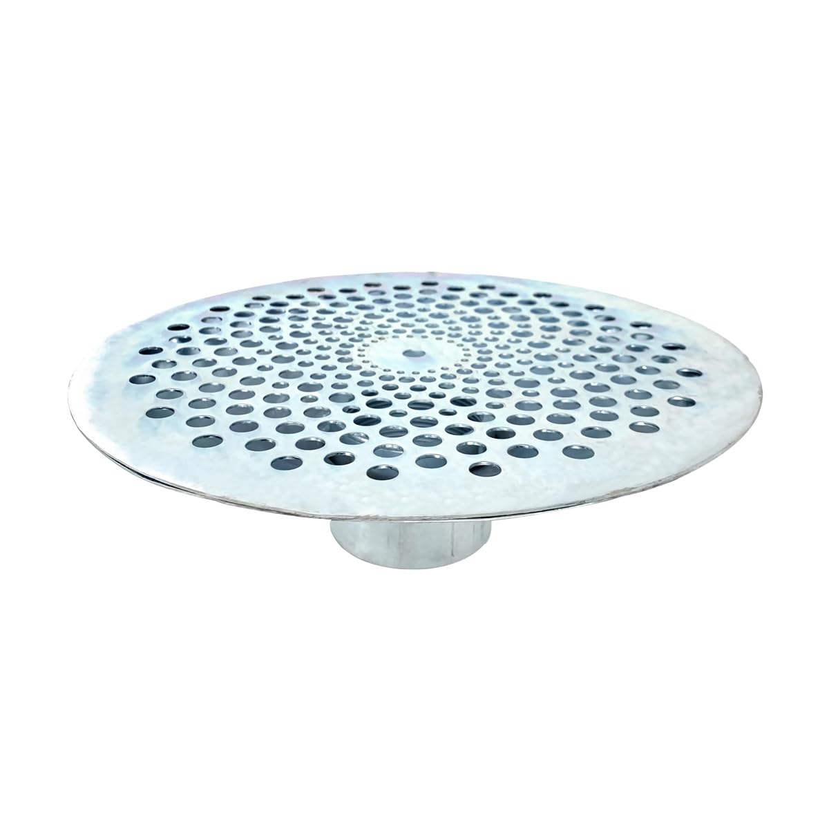 Gloxco 1-1/2" Skimmer Suction Strainer, Bottom Hole, Zinc Plated Steel (STR-SKBH150)