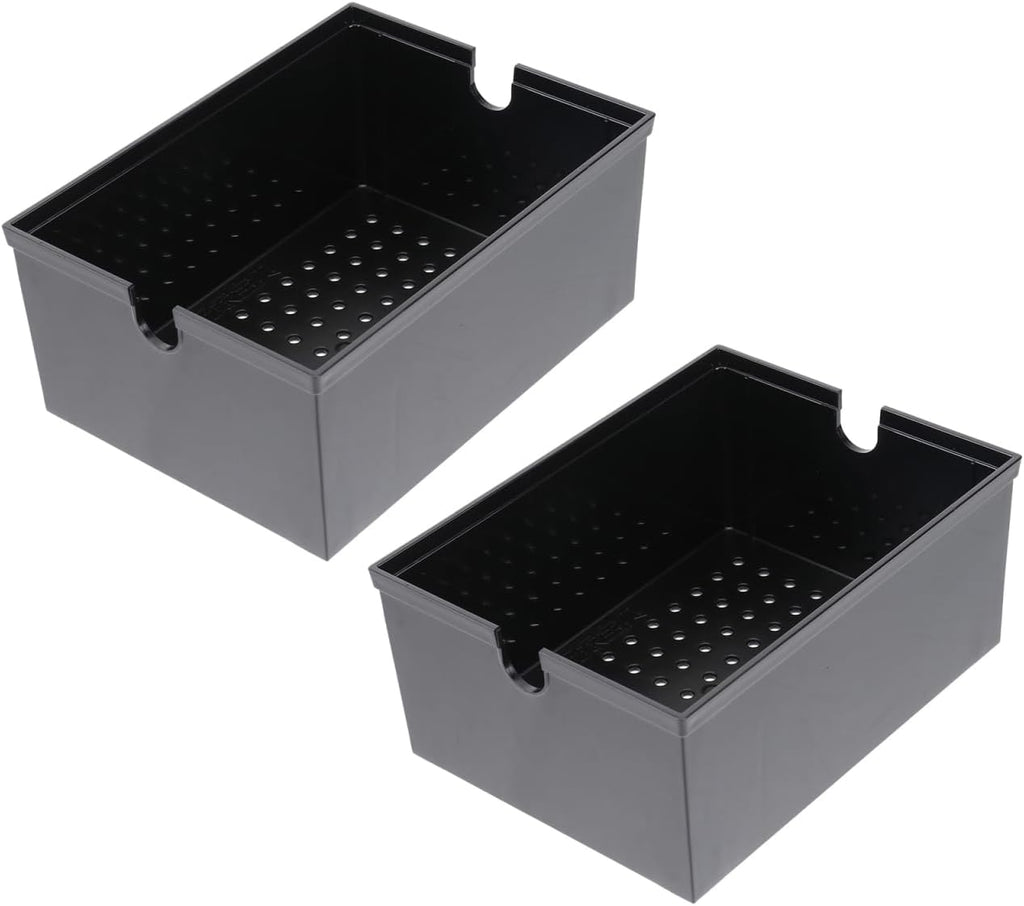 Vanzack Drip Filter Box for Fish Tank - Efficient Aquarium Filter with Overflow Baffle and Enhanced Filtration Black Plastic 6.30 X 4.72 X 2.76 Inches