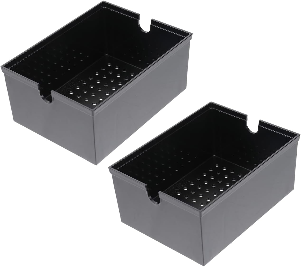 Vanzack Drip Filter Box for Fish Tank - Efficient Aquarium Filter with Overflow Baffle and Enhanced Filtration Black Plastic 6.30 X 4.72 X 2.76 Inches