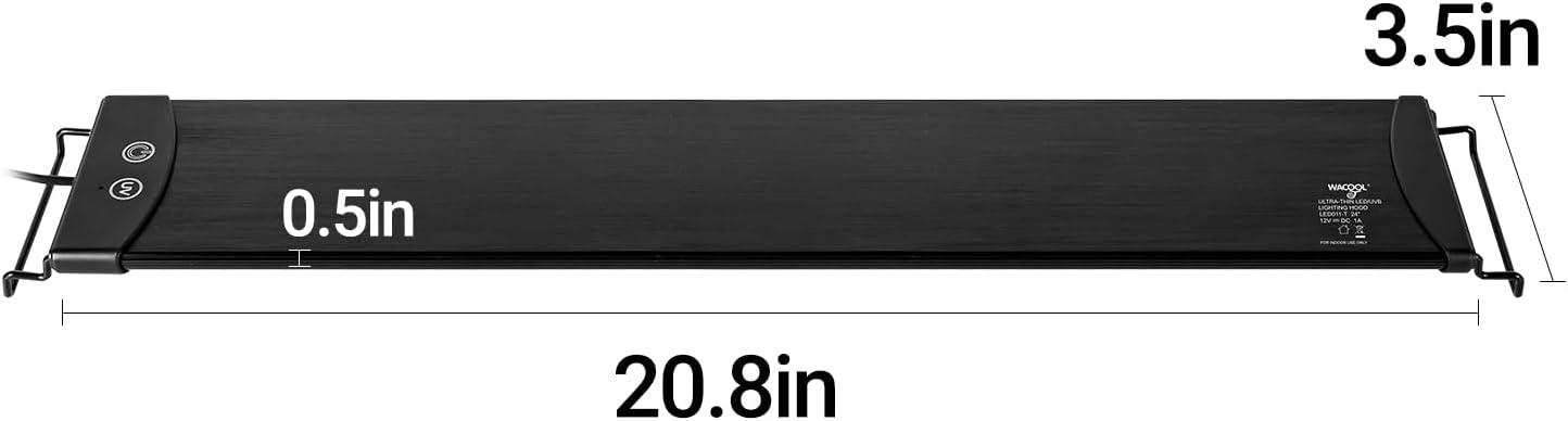 Dimming LED UVB Reptile Light, 24“ LED Reptile Light Bar with Brightness Adjustment & 3 Light Modes, UVB 5.0