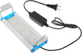GANAZONO High Transparency LED Aquarium Light Blue White Fish Tank Lamp with Adjustable Bracket US Plug Energy-Saving and Freshwater Lighting for Aquatic Plants and Fish