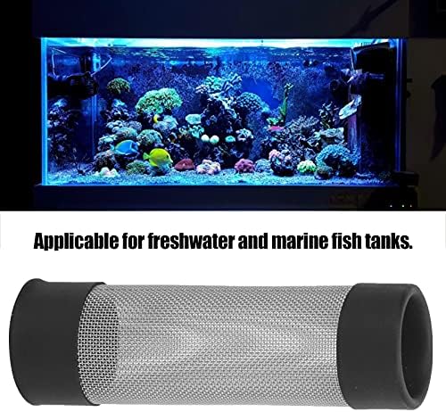 Pssopp Aquarium Filter Mesh Fish Intake Strainer Cover - Stainless Steel Guard (Inner Diameter 18mm)