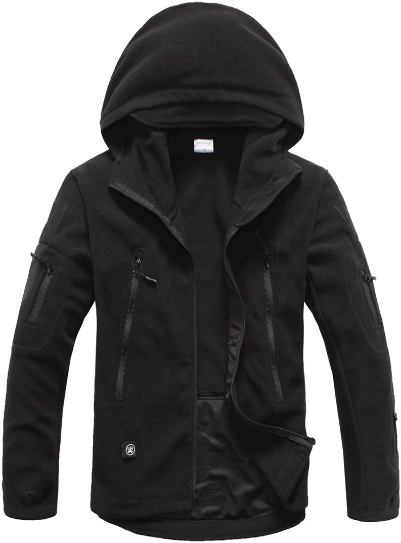 ReFire Gear Men's Warm Military Tactical Sport Fleece Hoodie Jacket