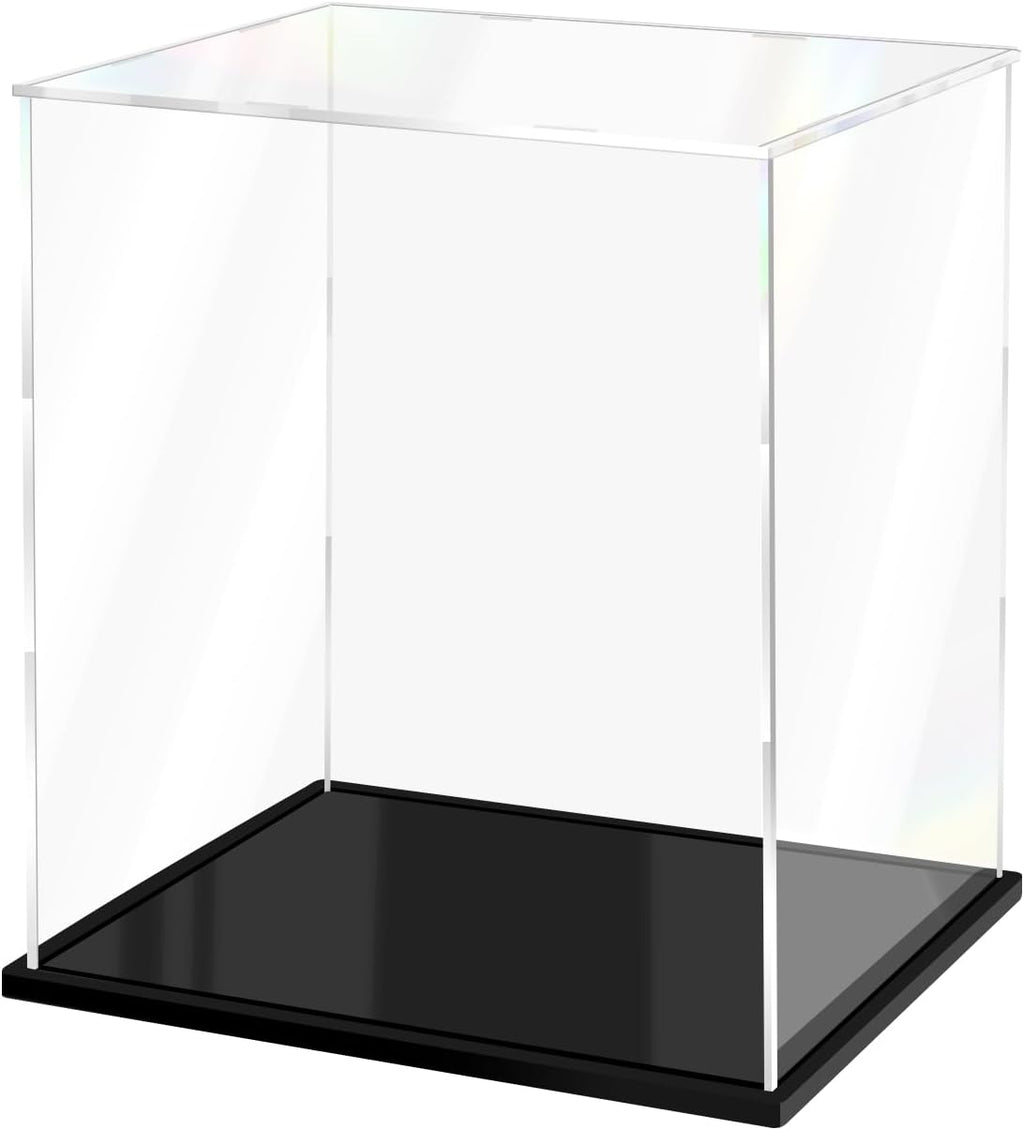 Display Boxes for Collectibles Clear Acrylic Boxes for Display Dustproof Protection Case for Lego Figures Dolls and Model Toys (9.8x6x11.8 inch; 25x15x30 cm)