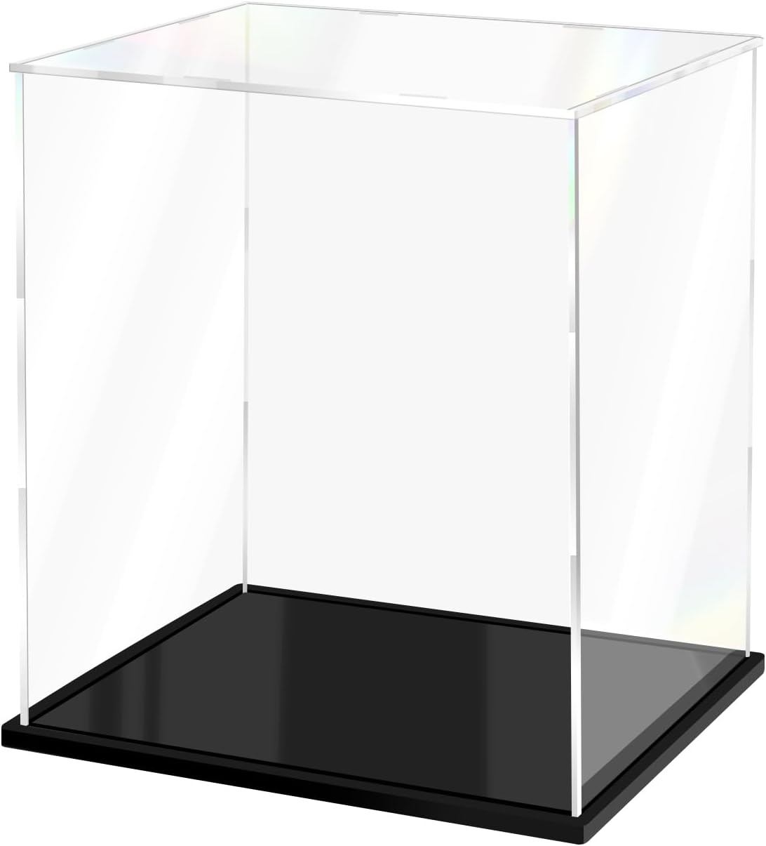 Display Boxes for Collectibles Clear Acrylic Boxes for Display Dustproof Protection Case for Lego Figures Dolls and Model Toys (9.8x6x11.8 inch; 25x15x30 cm)