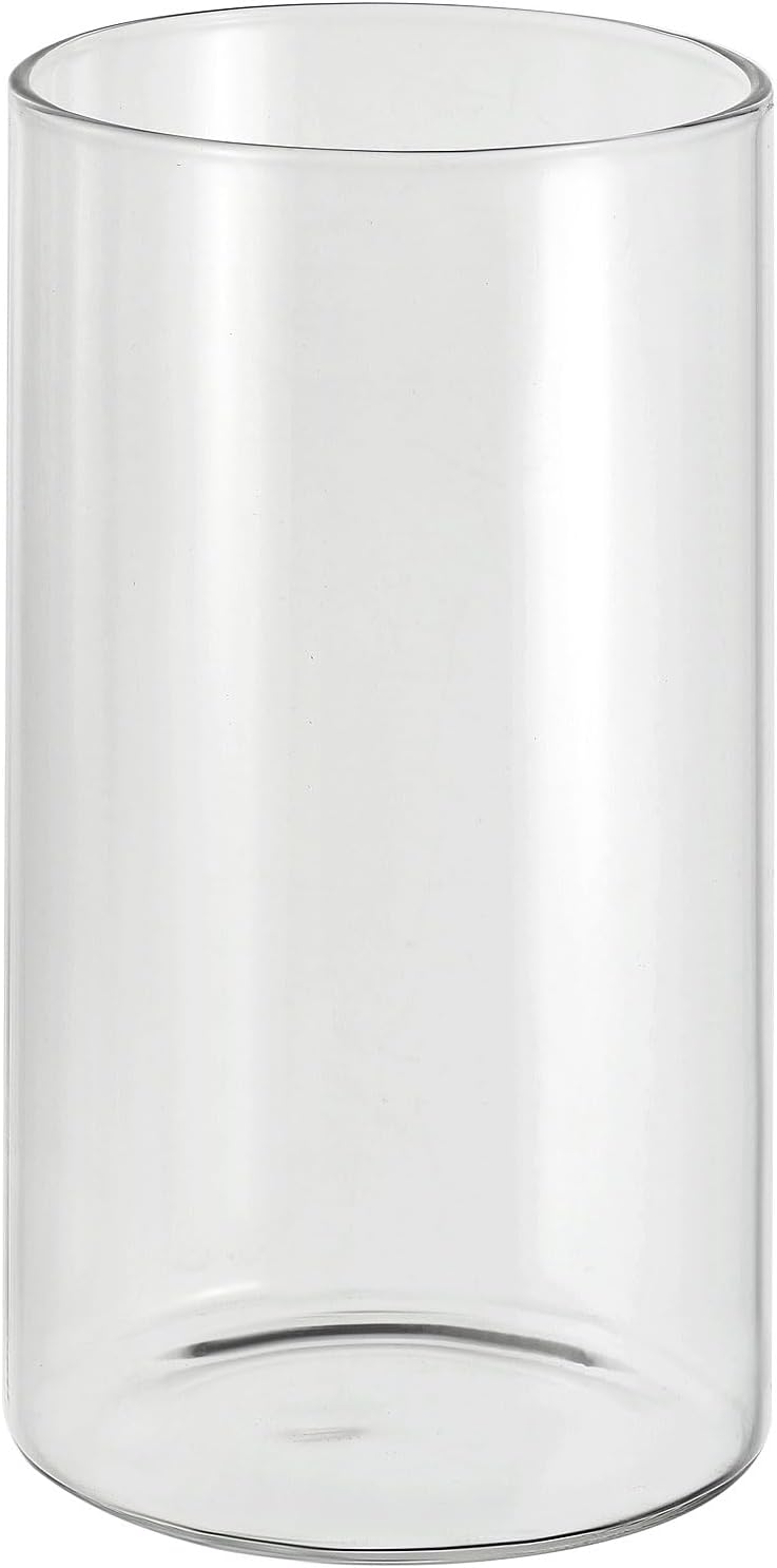 PATIKIL Clear Glass Cylinder Vase, 5.9" Tall and 3.1" Dia, 650 mL Capacity, Modern Tabletop Vase for Home Decor, Wedding Centerpieces