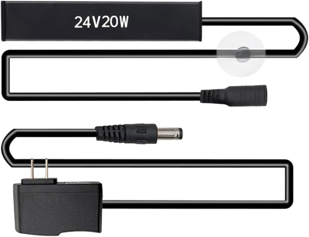 Small Aquarium Heater | Overheat Protection Adjustable 20W,Submersible Aquarium Heater - for Betta Aquatic Pet Saltwater Freshwater Home Indoor Office Breeding
