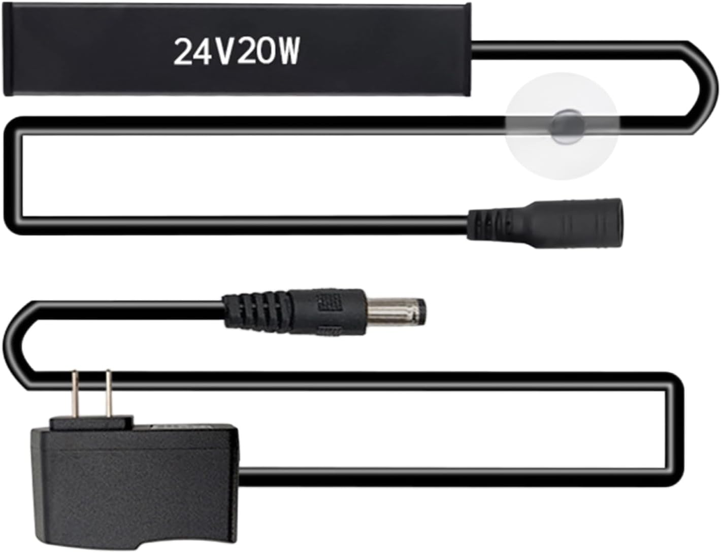 Small Aquarium Heater | Overheat Protection Adjustable 20W,Submersible Aquarium Heater - for Betta Aquatic Pet Saltwater Freshwater Home Indoor Office Breeding