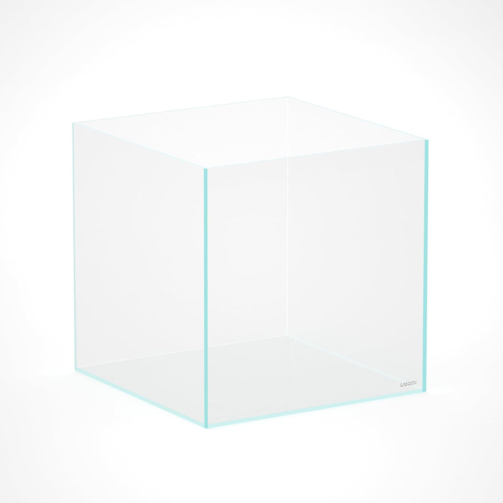 LANDEN Cube Rimless Low Iron Aquarium Fish Tank,23.62" L × 23.62" W × 23.62" H (60cm x 60cm x60cm) 10mm Thickness with Nano Foam Leveling Mat Included