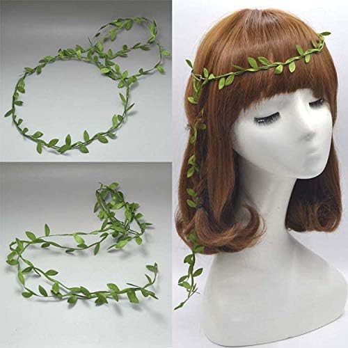 Artificial Greenery Eucalyptus Vine, 132ft Green Plants Fake Hanging Leaves Jungle DIY Wreath for Wall Decor Party Christmas Wedding Garland Garden Headband Wreath Wraping Craft (Green, 132)