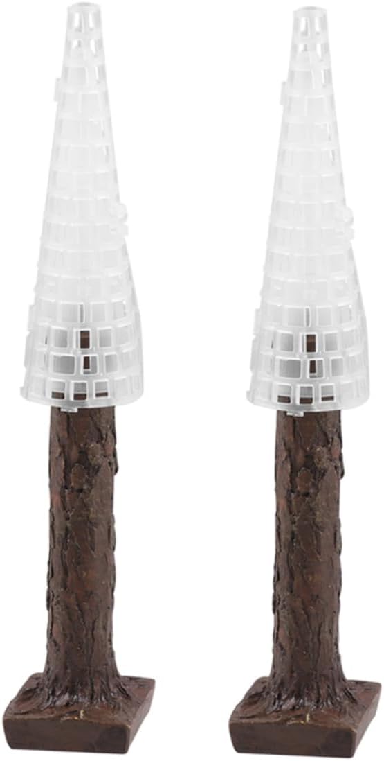 2pcs Christmas Moss Trees Aquarium Decoration Artificial Fish Tank Plants Low Maintenance Moss Tree Aquarium Centerpiece for Betta Fish and All Tank