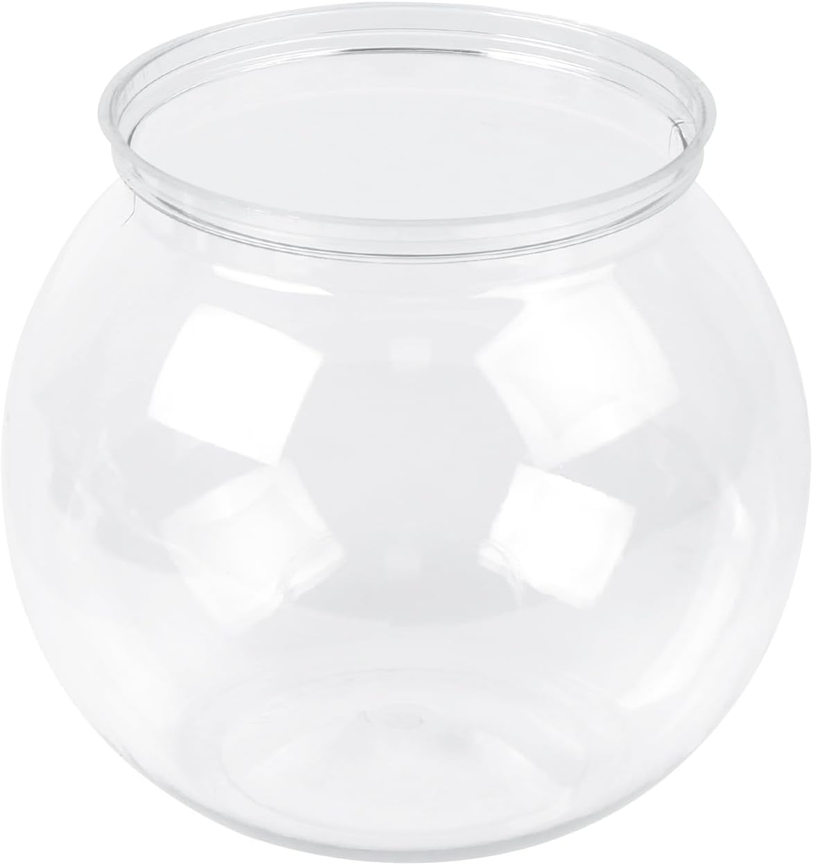 MIDELONG Mini Plastic Fish Bowl, 27 oz Decorative Fish Bowls Unbreakable Heavy Duty Goldfish Bowl for Centerpiece Vases, Party Decorations, Pack of 1