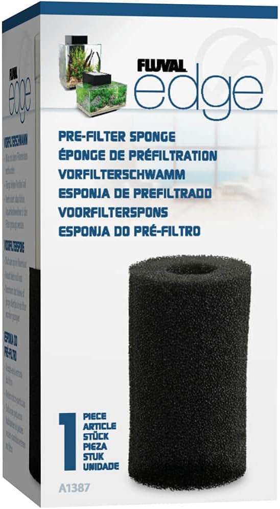 Fluval Edge Pre-Filter Sponge, Replacement Aquarium Filter Media, A1387 (Pack of 6)
