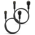 2 PCS 10FT 3 Pin RGB Rock Light Extension Cable, Rock Light Extension Wire with Male and Female Connectors