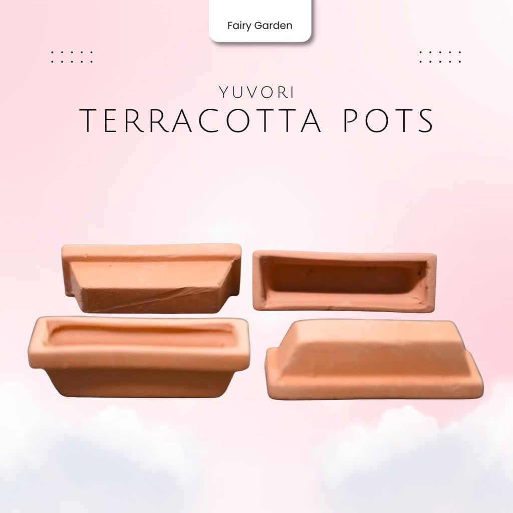 Mini Terracotta Pots – Small Clay Flower Pots for Succulents, Cactus, DIY Crafts, Fairy Garden, School Projects – Set of 18 (Long Pot, 2.1 Inch)