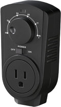 EconoHome Adjustable Thermostat - Universal Plugin Heating & Cooling Thermostat - Compatible with Most EconoHome Wall Mount Space Heaters