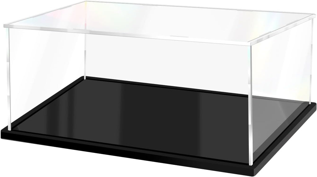 Clear Acrylic Display Case for Lego Assemble Collectibles Acrylic Box Alternative Protective Display Case for Action Figures Home Hobby (14x10x6 inch; 35x25x15 cm)