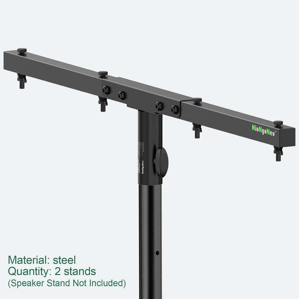 DJ Lighting Bar Extension Cross Bar Mount for Tripod Speaker Stand, Set of 2