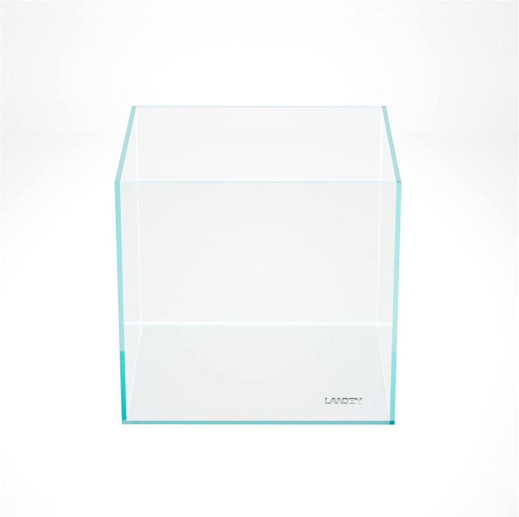 Landen 30C 6.6 Gallon Rimless Low Iron Aquarium Tank, W11.8×D11.8×H11.8 in(30x30x30cm) 5mm Thickness with Nano Foam Leveling Mat Included
