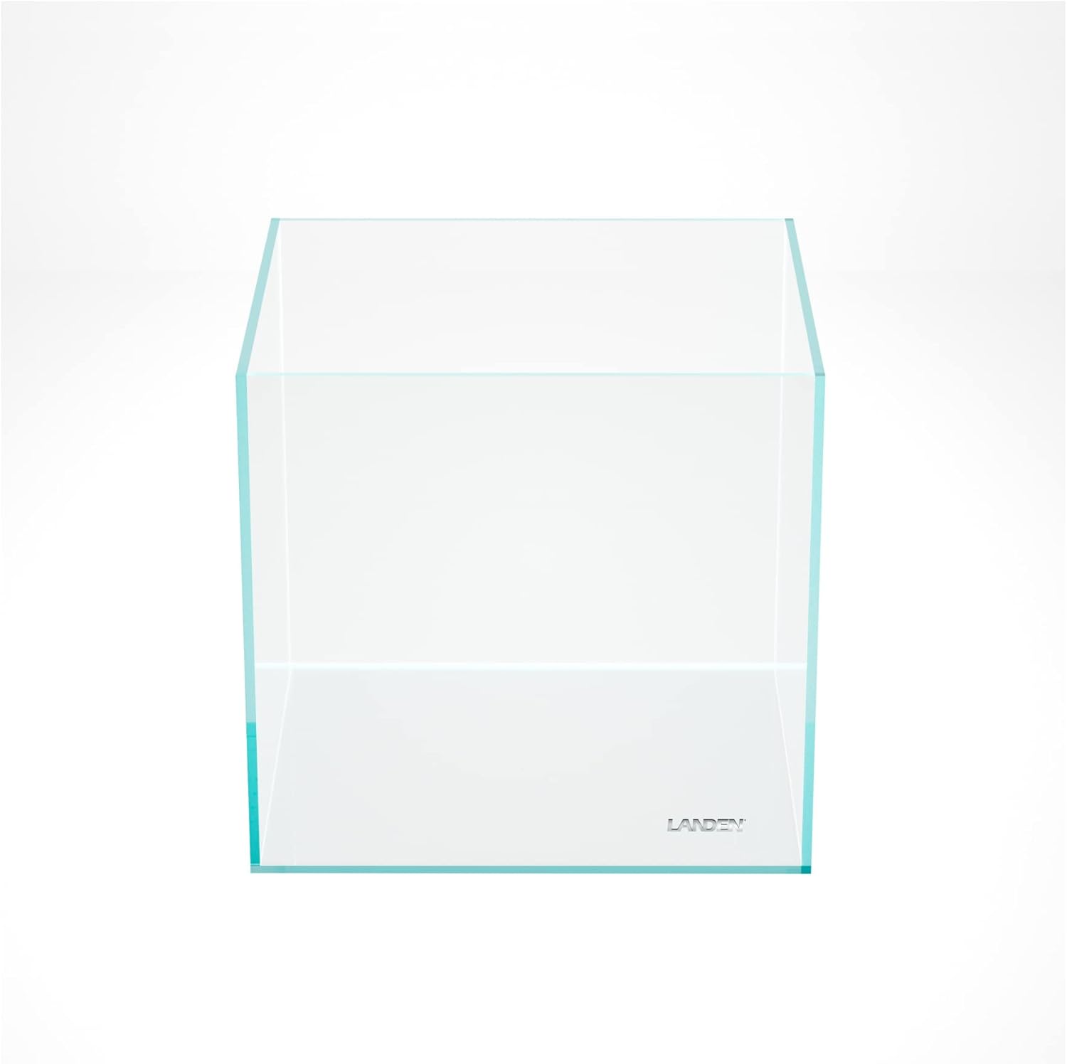 Landen 30C 6.6 Gallon Rimless Low Iron Aquarium Tank, W11.8×D11.8×H11.8 in(30x30x30cm) 5mm Thickness with Nano Foam Leveling Mat Included