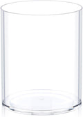 JYPS Acrylic Round Vase, Clear, Modern, 6x6x8 Inches, Perfect for Flowers, Weddings, and Home Decor