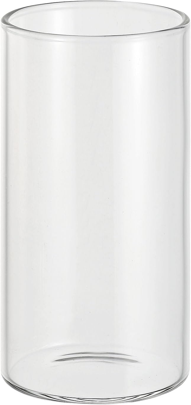 PATIKIL Clear Glass Cylinder Vase, 3.9" Tall and 2" Dia Tabletop Flowers Vase Floating Candle Holder for Home Decor Wedding Centerpieces (5oz)