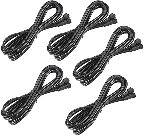 Sumaote 6.56ft 2m 2Pin Extension Cable Wire with Male and Female Connectors at Both Ends for Single Color LED Deck Light