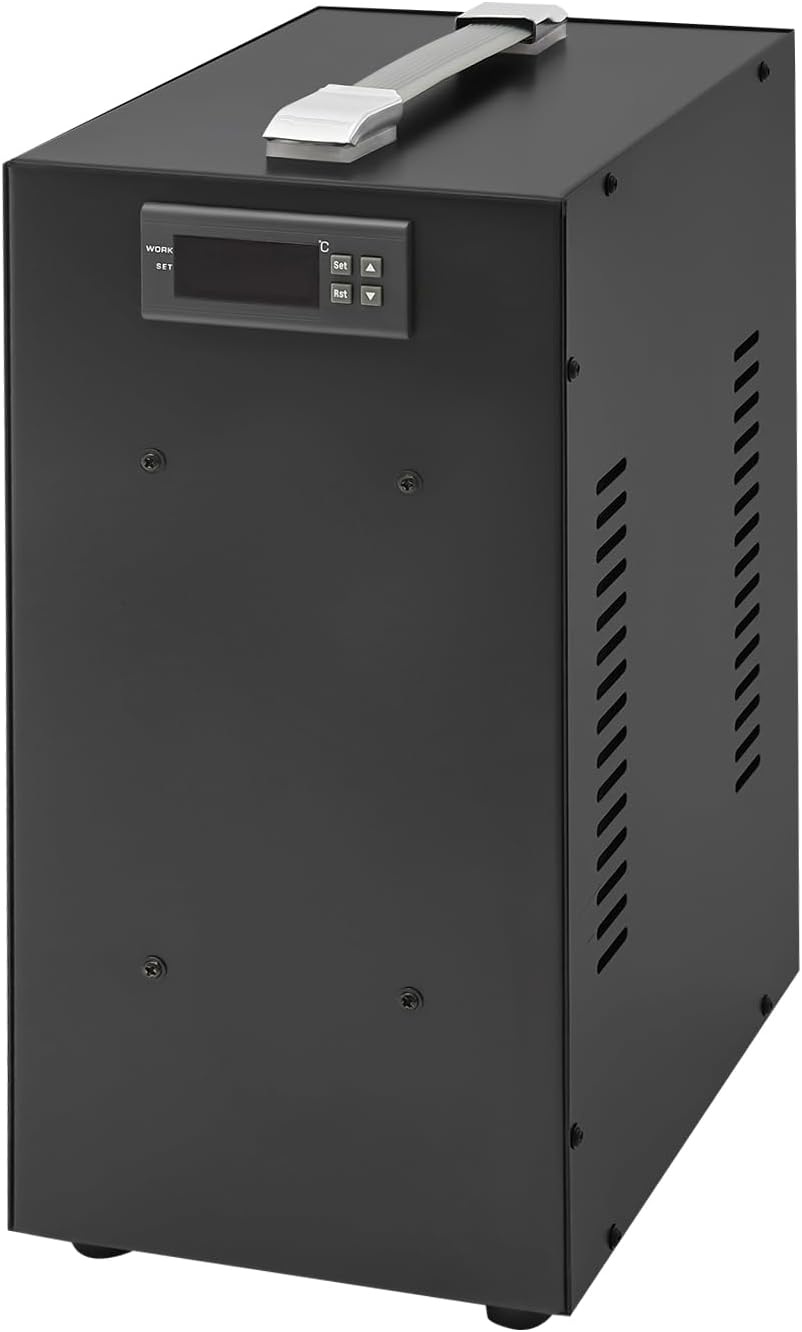 40L/10.57Gal Aquarium Chiller, 150W Aquarium Water Chiller with LCD Display, Fish Tank Water Chiller w/Quiet Design Refrigeration Compressor ＆ Water Tube for Coral Jellyfish (40L/10.57Gal)