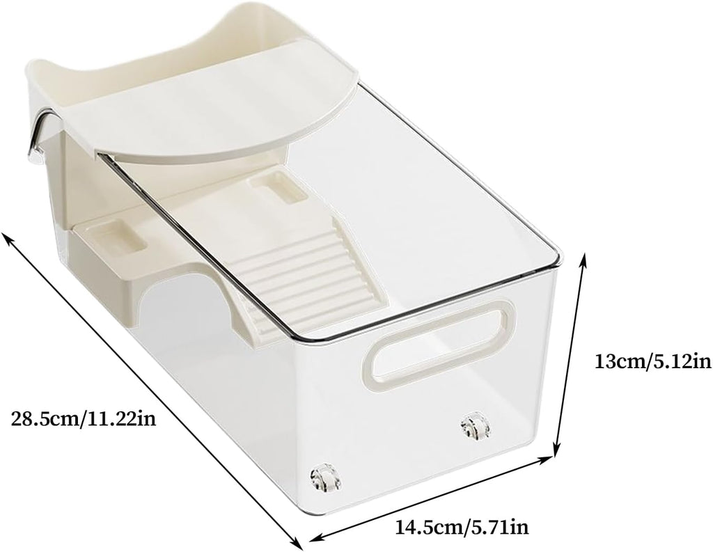 Turtle Tank – PET PP 28.5x14.5x13cm | Reptile Terrarium | Turtle Breeding Box for Pet Housing, Aquarium Setup, and Daily Turstle Care Use