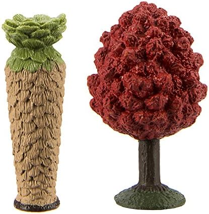 Safari Ltd. Trees TOOB - Figurines of Pine, Elm, Juniper, Monkey Puzzle, Topiary, Petticoat, Aspen, Two Maples - Educational Toy Figures For Boys, Girls & Kids Ages 3+