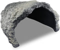Reptile Rock Cave Habitat Hide – Premium Non-Toxic Decorative Resin for Aquariums & Terrariums. Ideal for Amphibians, Lizards, Snakes, Bearded Dragons, Geckos, Scorpions, Frogs, Spiders...Large Size