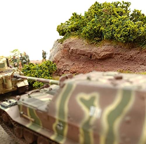 Warmtree DIY Miniature Shrubs Bushes Foliage Terrain Model Kit Sand Table Simulation Landscape War Gaming Terrain Decoration Railroad Scenery War Gaming Scenery