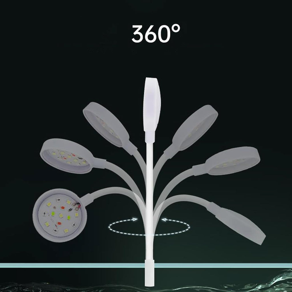 Lamps, Small Aquarium Fish Tank Led Light with USB Interface Clip On for Plant Aquarium, 9.00 * 6.00 * 4.00CM, Blue