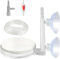 AQUANEAT Aquarium Air Stone Disc, 2 Inch Nano Bubble Stone Kit Quiet Dissolved Oxygen Diffuser with Accessories tubing and valves for Small Fish Tank