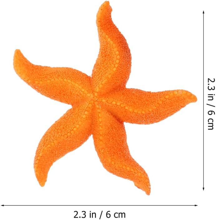 TOYANDONA 4pcs Artificial Coral Sea Star Aquarium Decoration Resin Coral Sculptures for Fish Tank Landscape Non- for Freshwater and Aquariums
