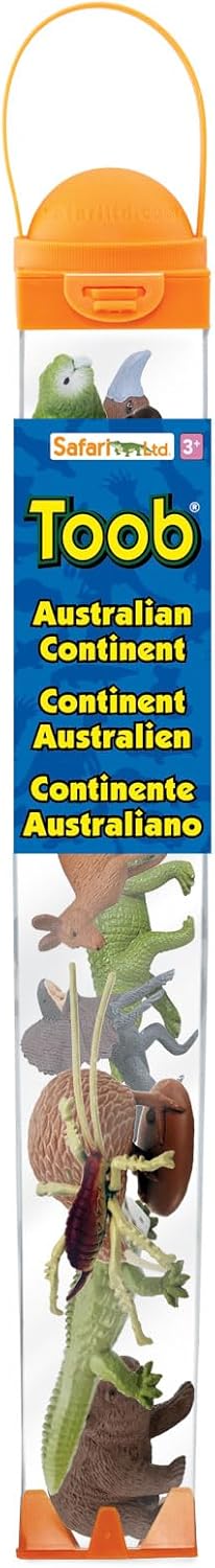 Safari Ltd. Australian Continent Toy Figures | TOOB Collection | Non-Toxic and BPA Free | Toy Animals | Suitable for Ages 3 and Up