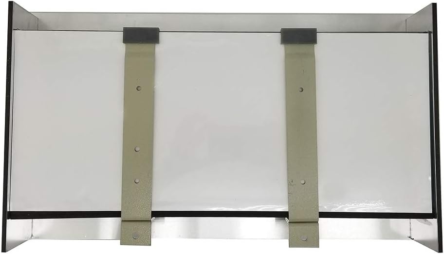 Aussie Aquariums AA-MINIVIEW-BSILVER 2.0 Wall Mounted Aquarium, Brushed Silver