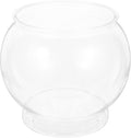 POPETPOP Plastic Fish Bowls Round Aquarium Clear Fish Keeper Fishbowl Vase Pot for Wedding Party Event Christmas Holiday Home Decor 18cm