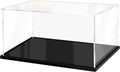 Acrylic Display Case for Collectibles Assemble Clear Display Case for Figures Alternative Glass Boxes for Lego Doll Toys Home Storage(18x8x8 inch; 45x20x20 cm)