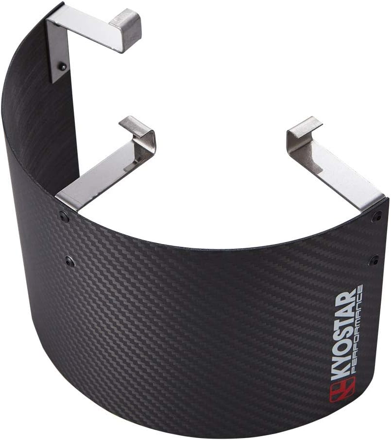 Kyostar Universal 100% Real Carbon fiber Air Filter Heat Shield Cover Burning Air Intake Filter Cover for 2.5-3.5" Cone Filter