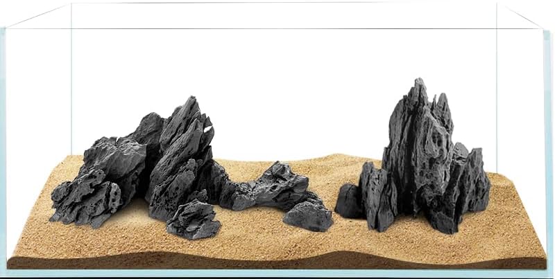 FZONE Resin Seiryu Stone Model Ph-Neutral Aquarium Rocks for aquascaping,Hardscape