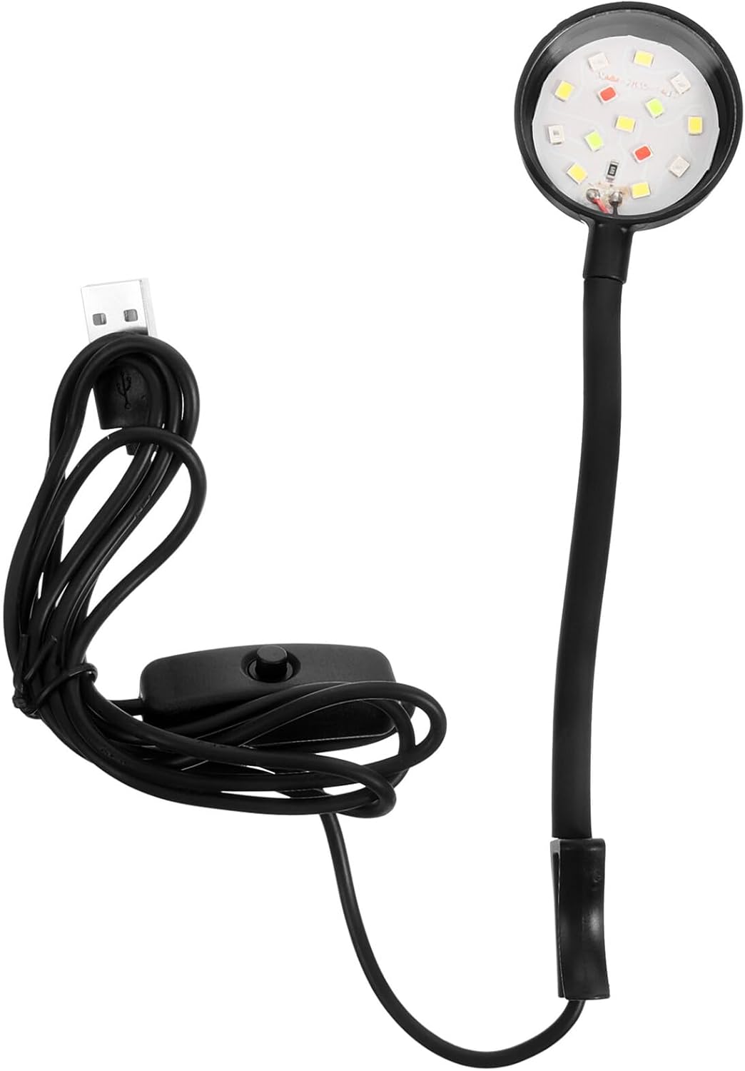 FRCOLOR Aquarium Lamp LED Fish Tank Light USB Mini Aquarium Lighting for Freshwater and Tanks with Housing and Natural Color Restoration