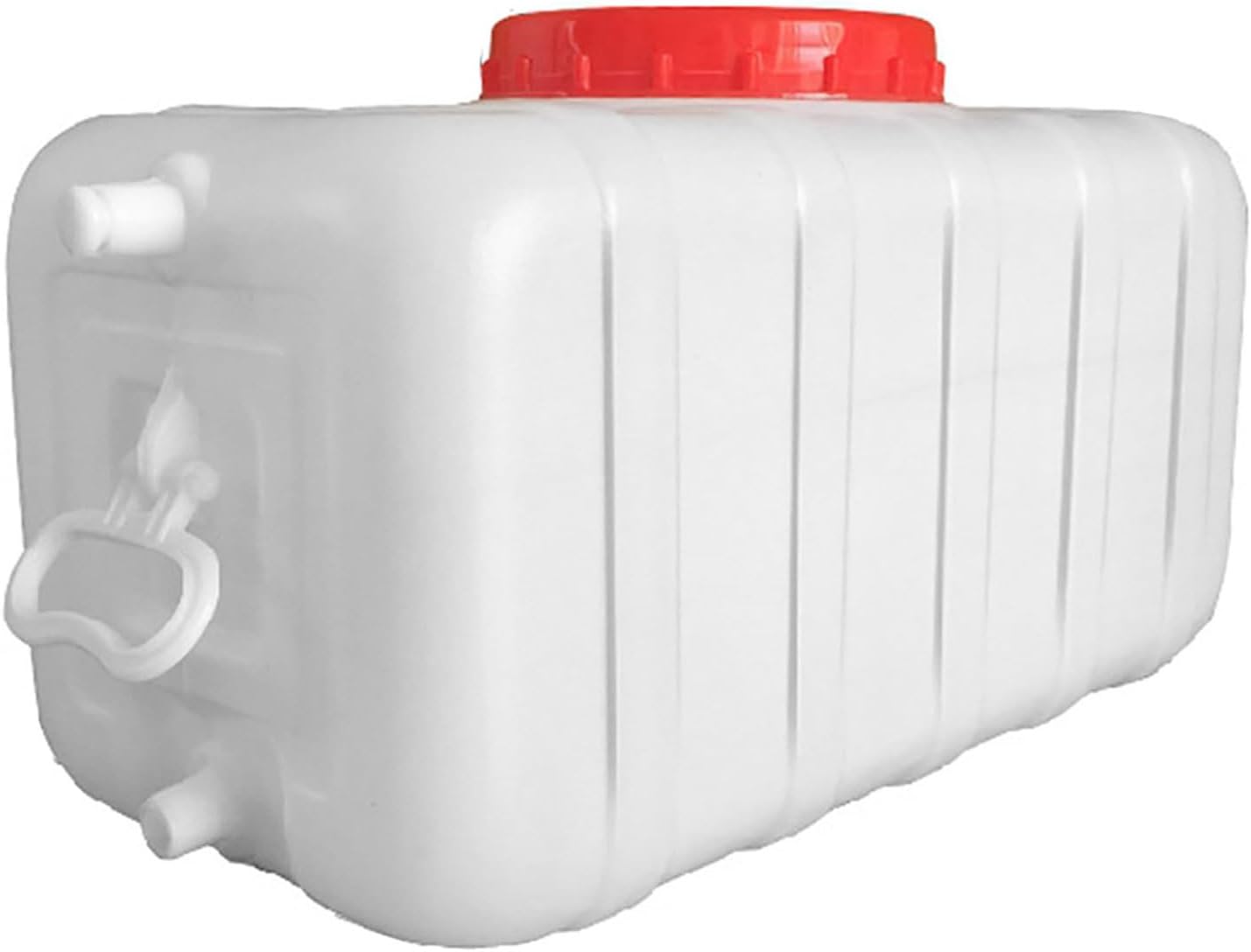 Water Storage Tank for Camping, Plastic Water Containers with Spigot for Emergency Water Storage Household Outdoor Camping Hiking Self-Driving Tour(Size:80L/21gallon)