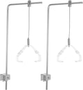 Kisangel 2pcs Aquarium Light Rack Support Stand Aluminum Alloy Adjustable Height Fish Tank Lamp Bracket for Freshwater Saltwater Fish Tank Light Rack